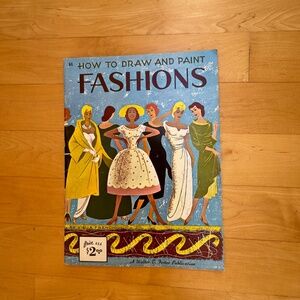 Vintage 'How to Draw & Paint Fashions' Softcover Guide by Viola French
